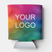 ミニマルカスタムテンプレート事業会社ロゴ 缶クーラー (裏面)