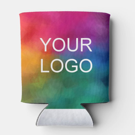 ミニマルカスタムテンプレート事業会社ロゴ 缶クーラー (裏面)