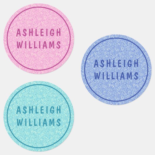 ミニマルカスタムパーソナライズされたガーリーシック名 ラベル (グループ)