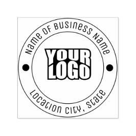 ミニマルカスタムビジネスロゴラバー セルフインキングスタンプ