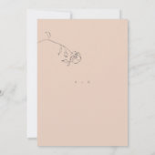 ミニマルカスタムフローラ結婚式招待状 案内状 (裏面)