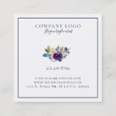 ミニマルカスタムフローラ スクエア名刺 (裏面)