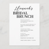 ミニマルカスタムブライダルブランチ メニュー (正面)