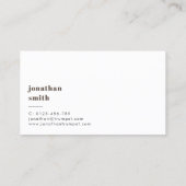 ミニマルカスタムプロフェッショナルミュージシャンモダン 名刺 (裏面)