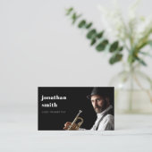 ミニマルカスタムプロフェッショナルミュージシャンモダン 名刺 (スタンド正面)