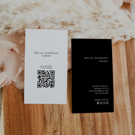 ミニマルカスタムプロフェッショナル教育者 名刺