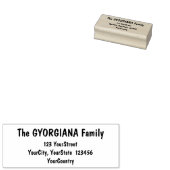 ミニマルカスタムムの家族の名前と住所 ラバースタンプ (押印)