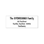 ミニマルカスタムムの家族の名前と住所 ラバースタンプ (インプリント)