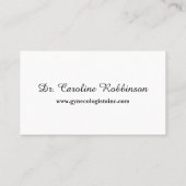 ミニマルカスタムム写真医QRコード基本 名刺 (裏面)