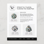 ⭐️ミニマルカスタムラゴブシンプルランドテンプレート チラシ (裏面)