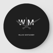 ミニマルカスタムリストと壁エレガント時計の作成 ラージ壁時計 (正面)