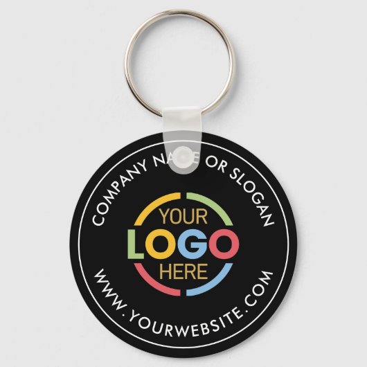 ミニマルカスタムリストのビジネスロゴのプロモーションブラック キーホルダー (裏面)