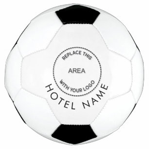ミニマルカスタムリストのホテル名任意の色 サッカーボール