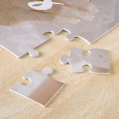 ミニマルカスタムリストスクリプト'Besties'写真と名前 ジグソーパズル (側面)