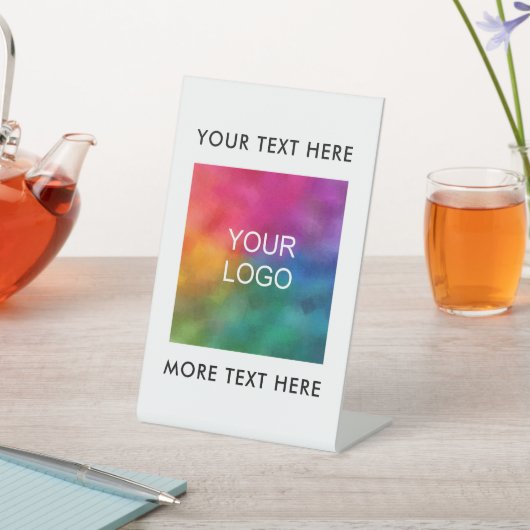 ミニマルカスタムリストテンプレートビジネスロゴ文字 台座サイン (インサイチュ)