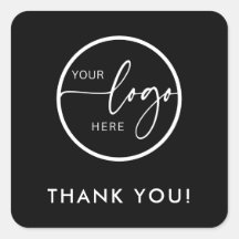 ミニマルカスタムリストブラックのロゴビジネス