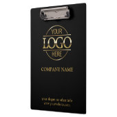 ミニマルカスタムリストブラックカンパニービジネスロゴ クリップボード (左)