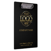 ミニマルカスタムリストブラックカンパニービジネスロゴ クリップボード (右)