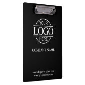 ミニマルカスタムリストブラックカンパニービジネスロゴ クリップボード (右)
