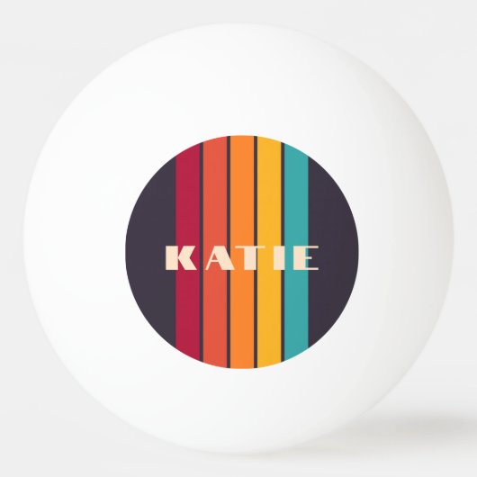 ミニマルカスタムリストレトロニュートラルスタイリッシュシック 卓球ボール (正面)