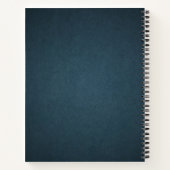 ミニマルカスタムリスト会社のロゴ&役職のノート ノートブック (裏面)