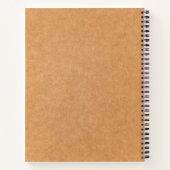 ミニマルカスタムリスト会社のロゴ&役職のノート ノートブック (裏面)