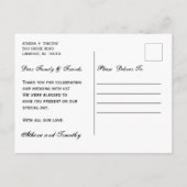 ミニマルカスタムリスト写真ありがとうはがき 案内ポストカード (裏面)