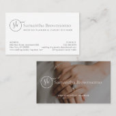 ミニマルカスタムリングや輪素晴らし宝石店 名刺 (正面/裏面)