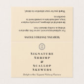 ミニマルカスタムロゴ入りビュッフェ皿ラベル (外部フラット)