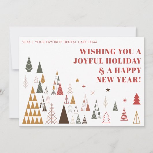 ミニマルカスタム主義の会社ロゴビジネスのクリスマス シーズンカード (正面)