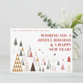 ミニマルカスタム主義の会社ロゴビジネスのクリスマス シーズンカード (スタンド正面)