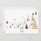 ミニマルカスタム主義の会社ロゴビジネスのクリスマス シーズンカード (裏面)