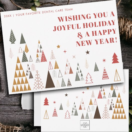 ミニマルカスタム主義の会社ロゴビジネスのクリスマス シーズンカード