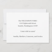 ミニマルカスタム主義の写真私たちは新しい家を移動 案内状 (裏面)