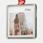 ミニマルカスタム主義の写真（年あり） メタルオーナメント (左)