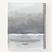 ミニマルカスタム主義アーティストと自分の芸術 ノートブック (裏面)