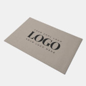 ミニマルカスタム主義ビジネスロゴクラフト自然ルック ドアマット (アングル)