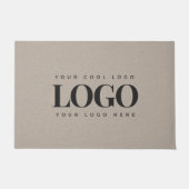 ミニマルカスタム主義ビジネスロゴクラフト自然ルック ドアマット (正面)