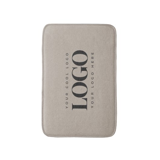 ミニマルカスタム主義ビジネスロゴクラフト自然ルック バスマット (正面縦)