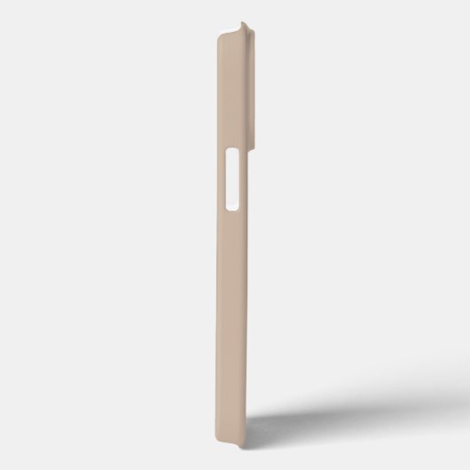 ミニマルカスタム主義モノグラムイニシャルベージュ無地の Case-Mate iPhoneケース (裏面 / 右)