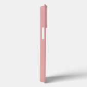 ミニマルカスタム主義モノグラム名バラピンクホワイト Case-Mate iPhoneケース (裏面 / 右)