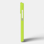 ミニマルカスタム主義モノグラム名ライムグリーン Case-Mate iPhoneケース (裏面 / 左)