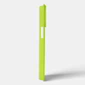 ミニマルカスタム主義モノグラム名ライムグリーン Case-Mate iPhoneケース (裏面 / 右)