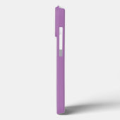 ミニマルカスタム主義モノグラム名ラベンダー薄紫 Case-Mate iPhoneケース (裏面 / 左)