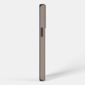 ミニマルカスタム主義モノグラム名greige beige iPhoneケース (右側面)