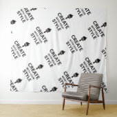 ミニマルカスタム企業ブランディングディスプレイ タペストリー (インサイチュ(横))