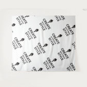 ミニマルカスタム企業ブランディングディスプレイ タペストリー (正面(横))