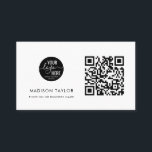 ミニマルカスタム会社ロゴQRコード基本 名刺<br><div class="desc">カスタム会社ロゴQRコードウェブサイトシンプルミニマルモダンリスト名刺</div>