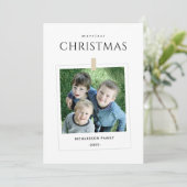 ミニマルカスタム家族の写真メリークリスマス シーズンカード (スタンド正面)