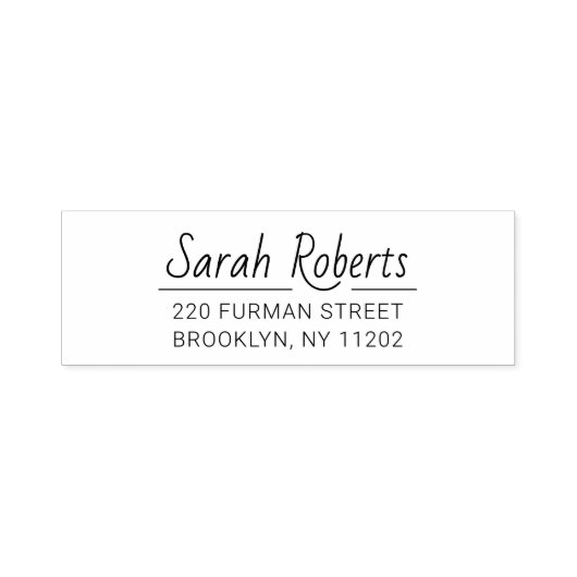 ミニマルカスタム差出人住所03. セルフインキングスタンプ (デザイン)